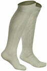 Traditional White & Brown Bavarian Oktoberfest Costume Socks - Perfect for Lederhosen Attire